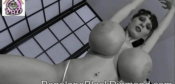  Penelope Black Diamond 28 x 5,1 cm Rascal Vibrator Ass Twister red Preview